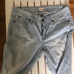 Jcrew skinny jeans - pinstripe! Size 26
